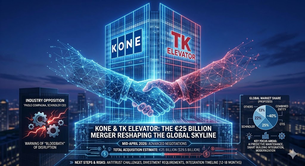 Kone and TK Elevator: The €25 Billion Merger Reshaping the Global Skyline