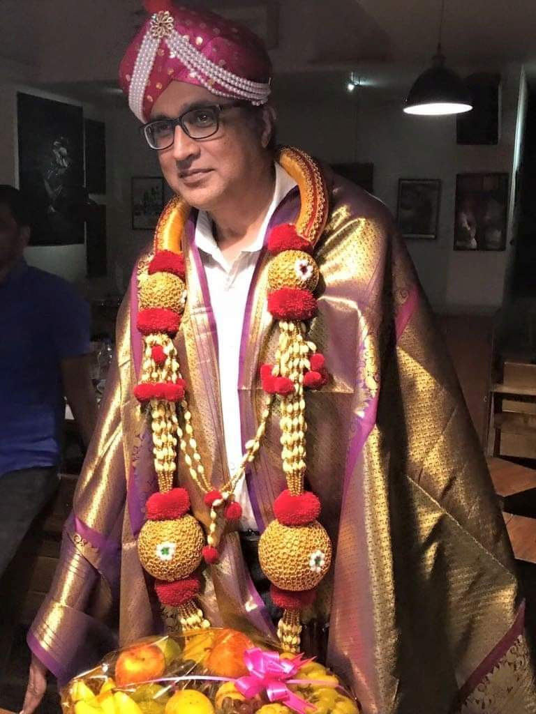 B.S. Kumaraswamy in traditional ceremony attire