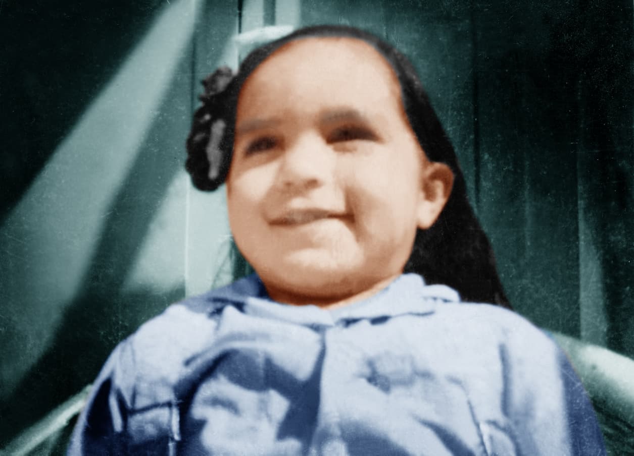 Childhood photo of B.S. Kumaraswamy
