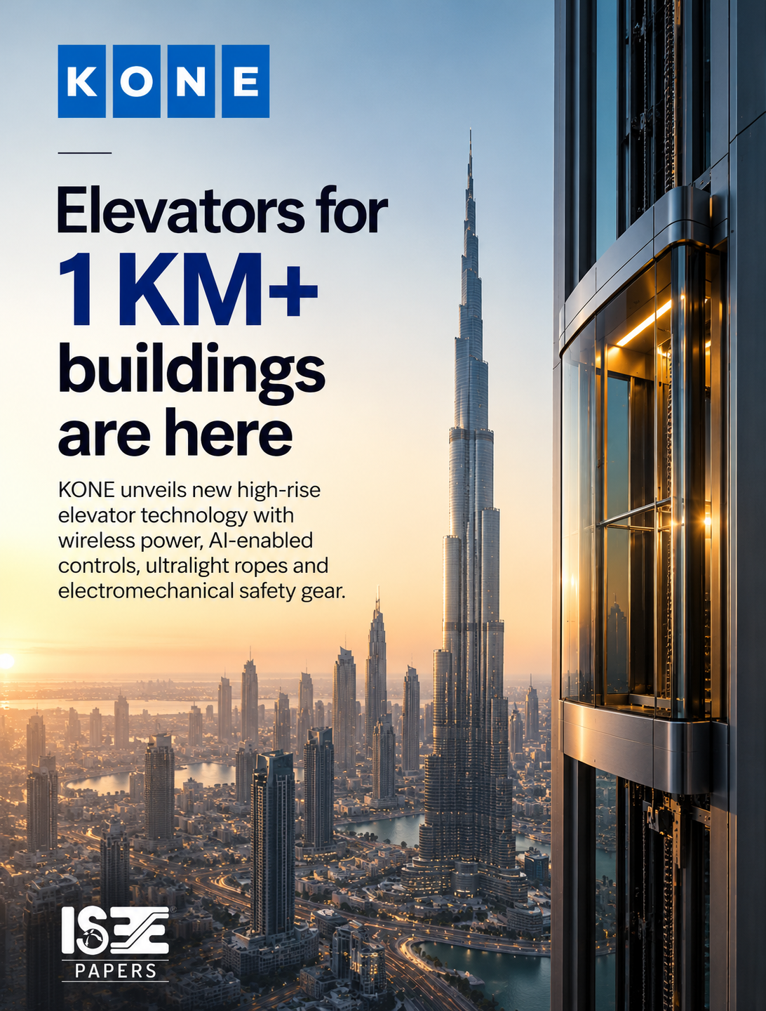 KONE Unveils Next-Generation Elevator Technology for Buildings Beyond 1 km
